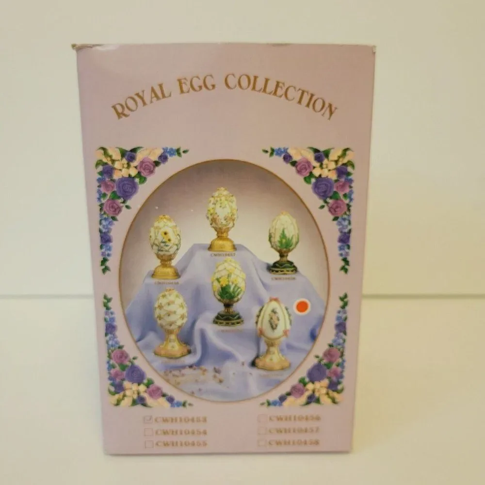Lefton Royal Egg Collection Musical Box New